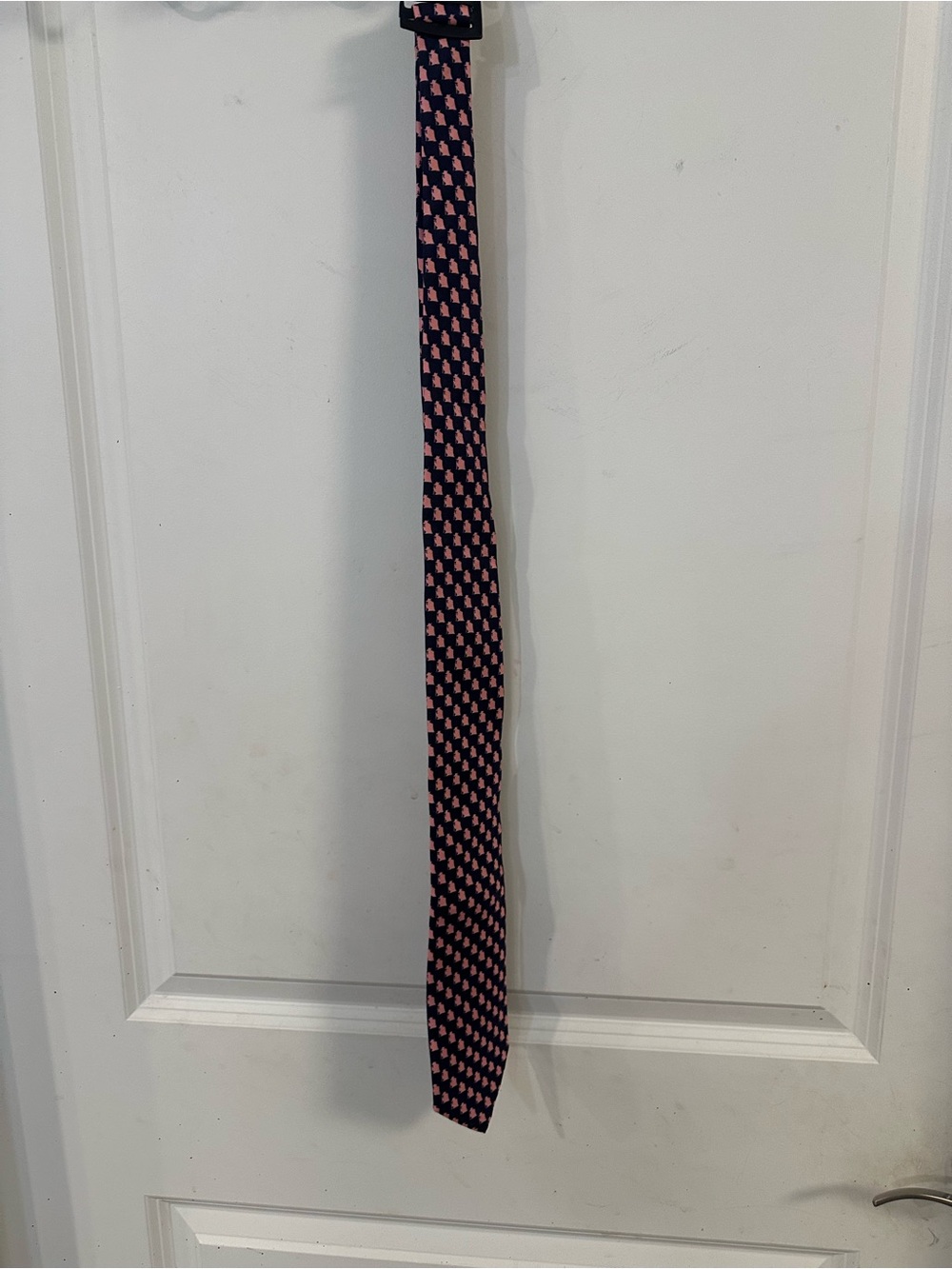 Star Wars Navy Tie with Pink Micro Pattern